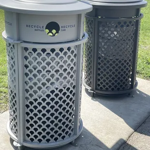 Love that they offer recycling bins