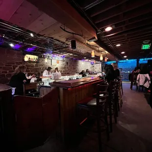 a view of the bar area
