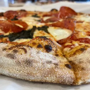 a pepperoni pizza