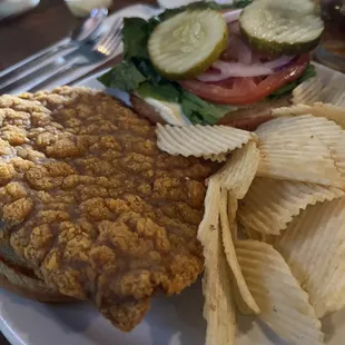 Pork tenderloin sandwich