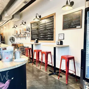 the inside of the restaurant