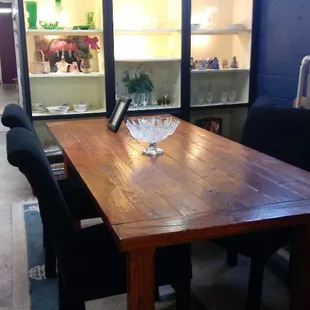 Handcrafted harvest table