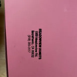 The package of donuts