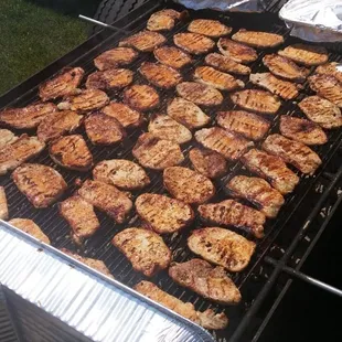 Pork chops from a catering job we did.