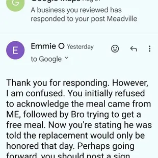 My response to ME owner's response.
