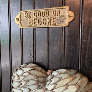 Loved the little signs on the wall