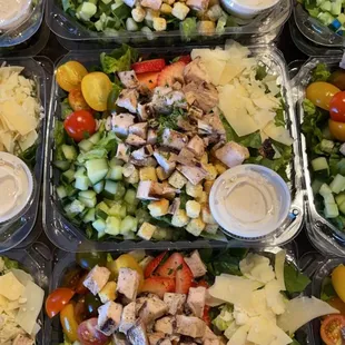 Summer grilled chicken Cesar salad