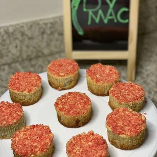 Strawberry Crunch Cheesecake Bites