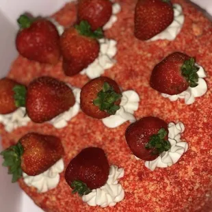 Strawberry Crunch Cake