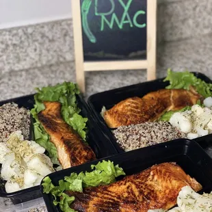 Blackened Salmon Pescatarian Meal Prep