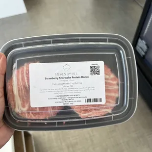 Strawberry shortcake protein donut