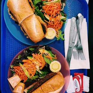 vegan Black Bean and Avocado Po Boy
