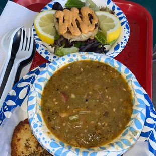 Gumbo and Crab Cake