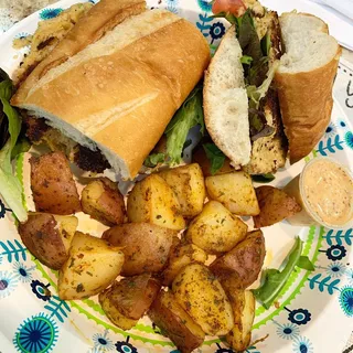 Vegan Crab Cake Po Boy