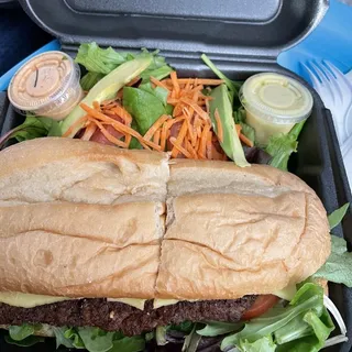 Chef Kells Vegan Hot Sausage Po Boy