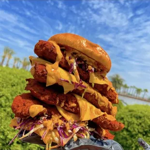 The Halal Mean 4x4 Sandwich