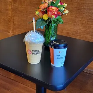 Orange Creamsicle and latte