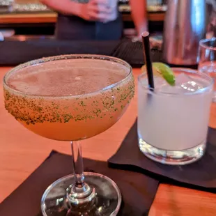 Pineapple Shack (left) and Margarita (right)