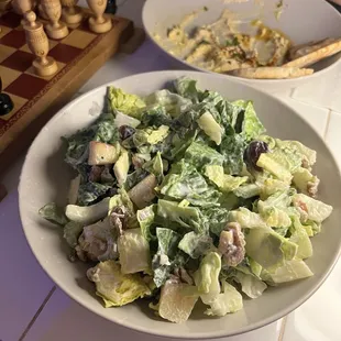 Deep winter green salad