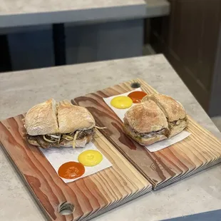 ig: @whatsviveating  |  steak frites and porchetta