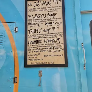 Regular menu