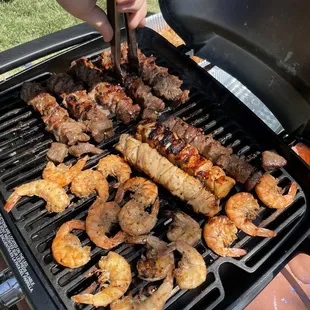 Don Alfonso shrimp and skewers
