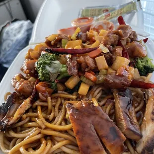 Spicy chicken teriyaki chicken