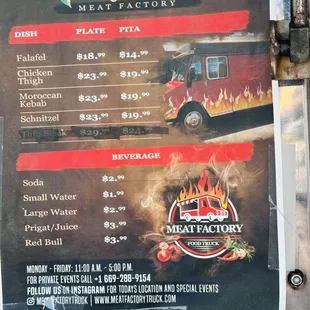 pizza, menu
