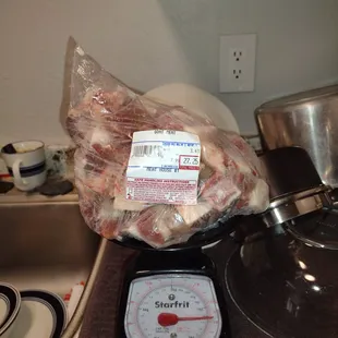 That is NOT 3.41 lbs of goat!