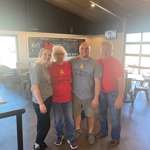 Hard at work!!! It's a family affair!