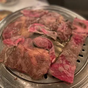 the meat being cooked