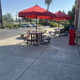 Outside seating