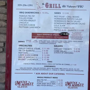 Menu Board