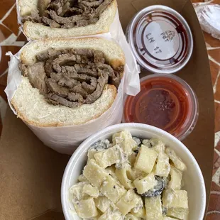 Tri tip sandwich was tender and delicious