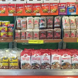  a variety of food items