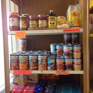  a variety of food items