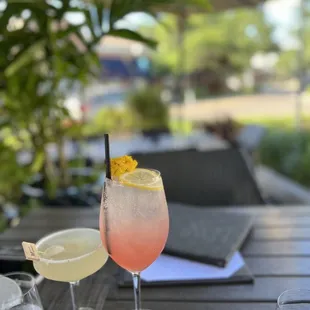 Rosé Spritz; lychee martini