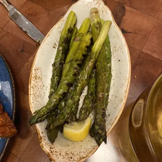 Grilled Asparagus and Herb Butter