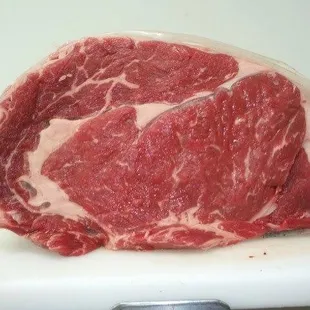 A beautifully cut Rib Eye Steak