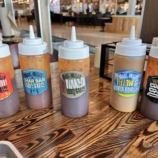 All the sauces