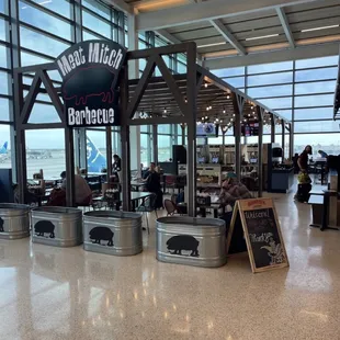the interior of a restaurant