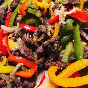 Steak fajitas