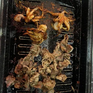 spicy squid &amp; brisket