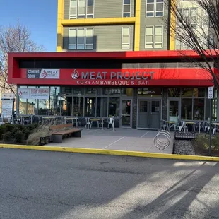 the outside of the building