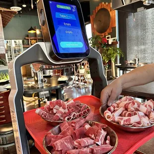 meat being prepared