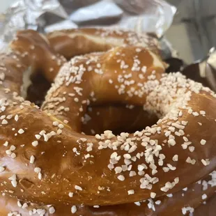 Salted pretzels!