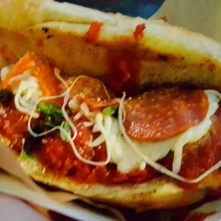 'Za Cheese sandwich! Mmm... Tasty!