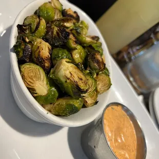 Brussel Sprouts with Remoulade Sauce