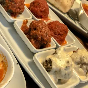 &quot;Famous Meatball Sampler&quot; yummy