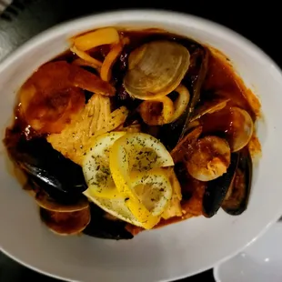 Zuppa di Pesce with Pasta